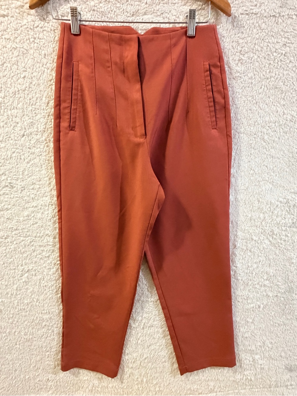 Commense Women's Straight Leg Pants in Rust